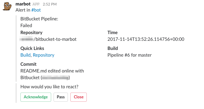 Bitbucket Alert