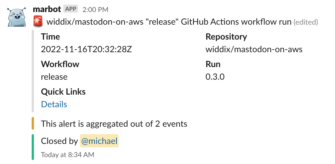 GitHub Alert
