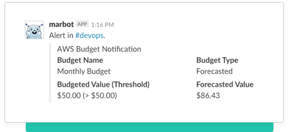 I use Slack to send alerts to you